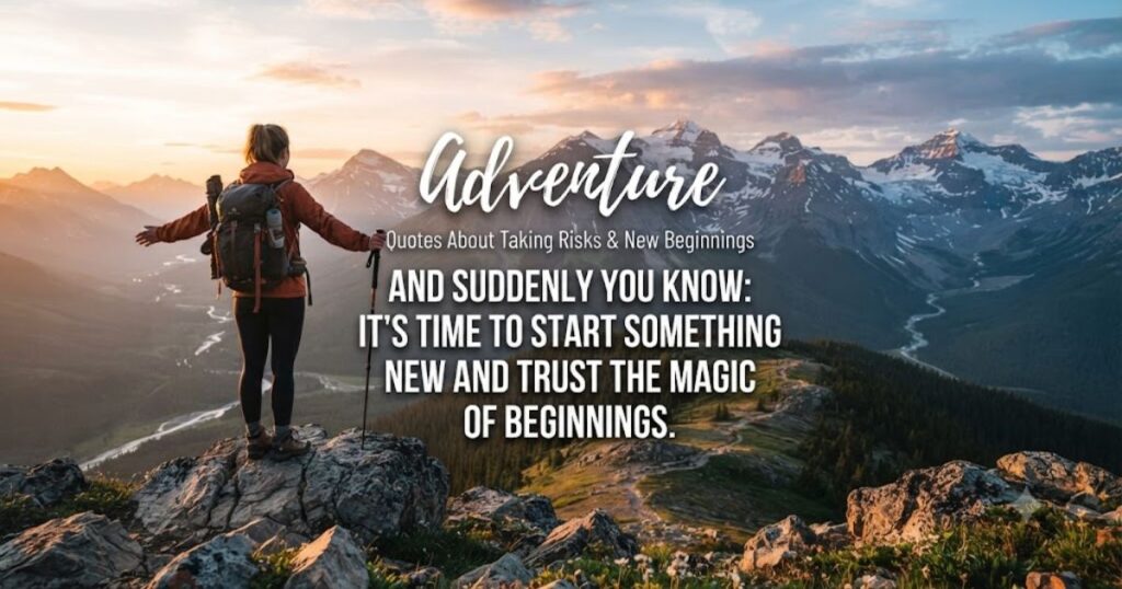 Adventure Quotes About Taking Risks & New Beginnings
