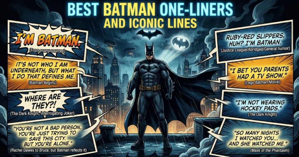 Best Batman One Liners And Iconic Lines