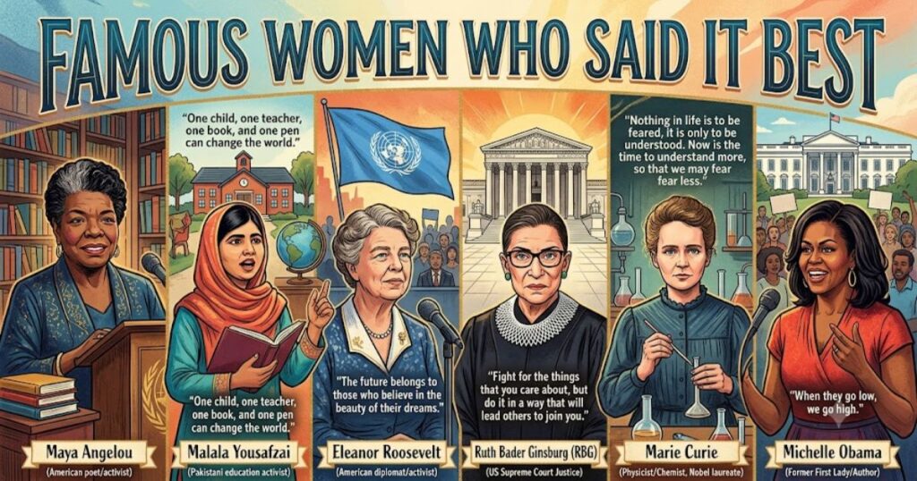 Famous Women Who Said It Best