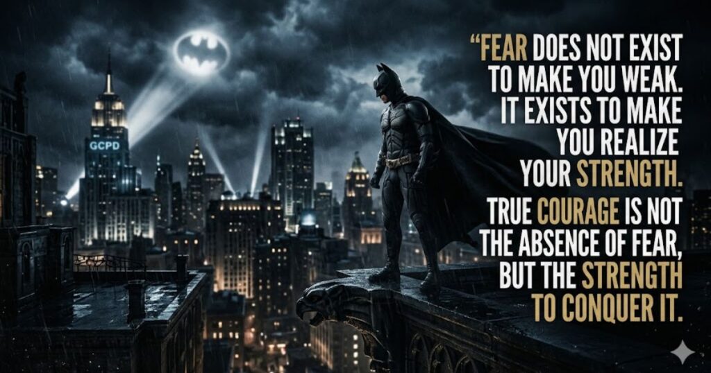 Inspirational Batman Quotes About Fear And Courage