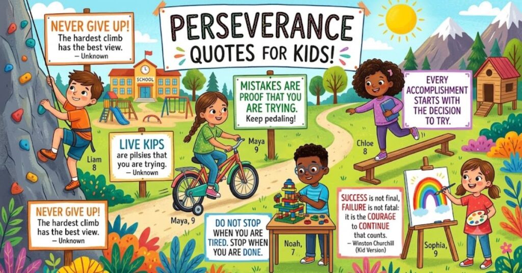 Perseverance Quotes For Kids