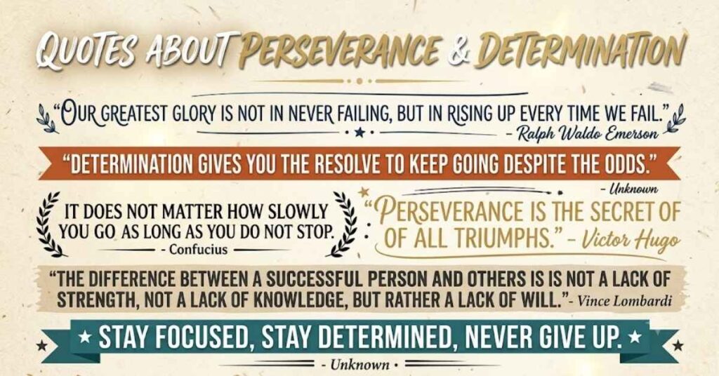 Quotes About Perseverance And Determination