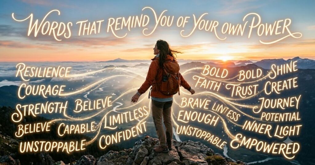 Words That Remind You of Your Own Power