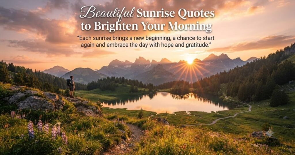 Beautiful Sunrise Quotes to Brighten Your Morning