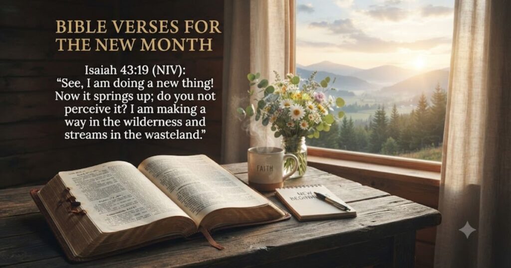 Bible Verses for the New Month