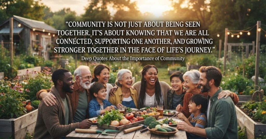 Deep Quotes About the Importance of Community
