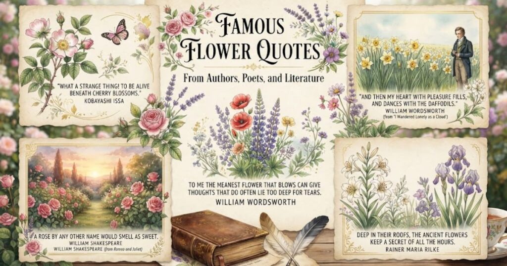 Famous Flower Quotes from Authors, Poets, and Literature