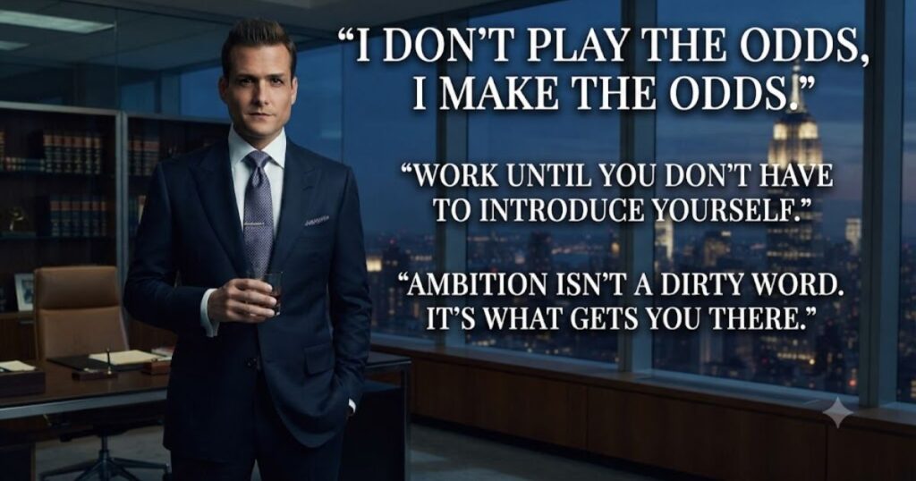 Harvey Specter Quotes About Hard Work, Hustle, and Ambition