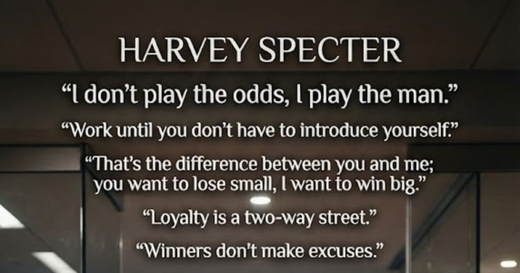Harvey Specter Quotes for Instagram Captions