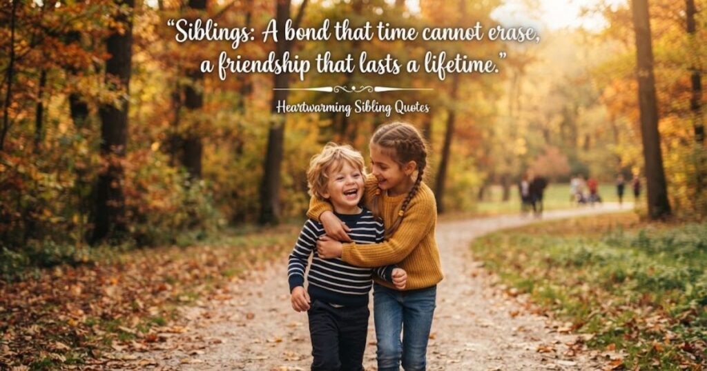 Heartwarming Sibling Quotes