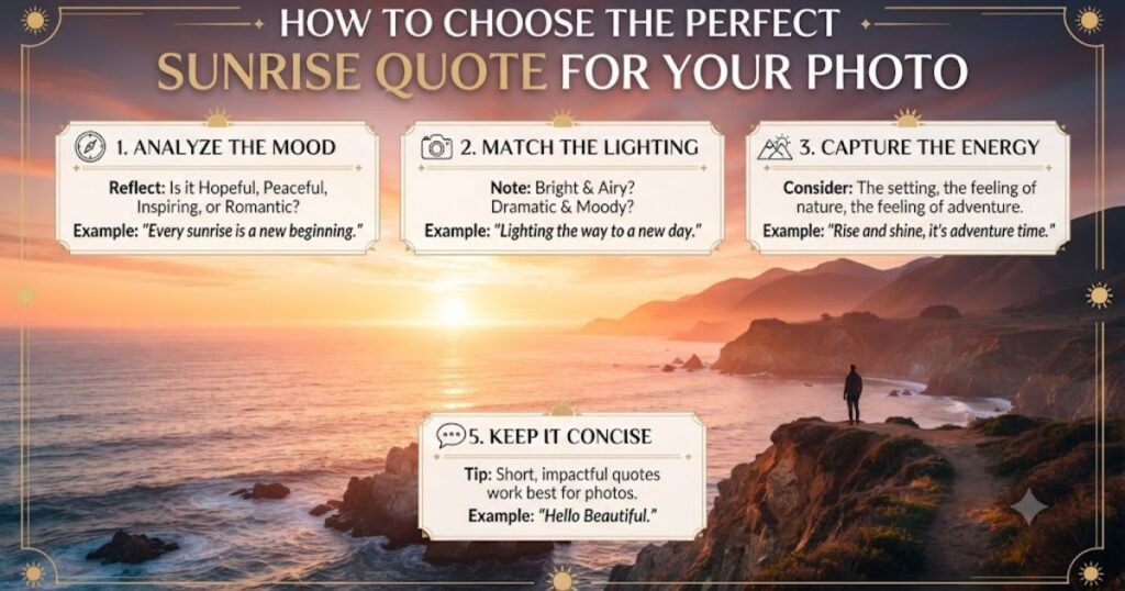 How to Choose the Perfect Sunrise Quote for Your Photo