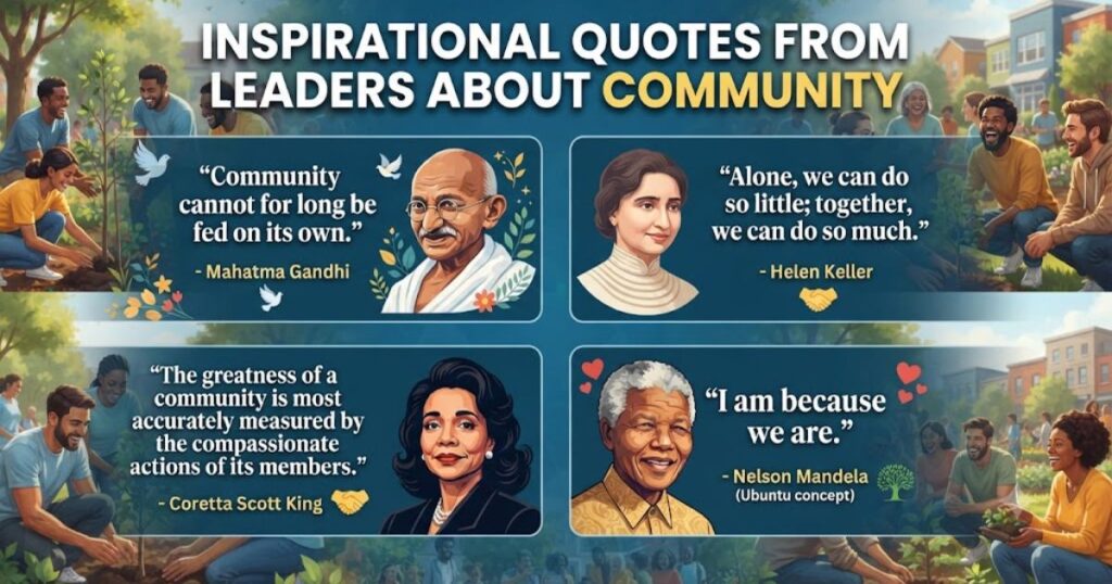 Inspirational Quotes From Leaders About Community