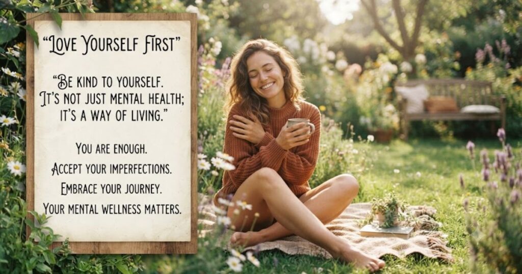 Mental Health Awareness Quotes About Self Love and Accepting Yourself
