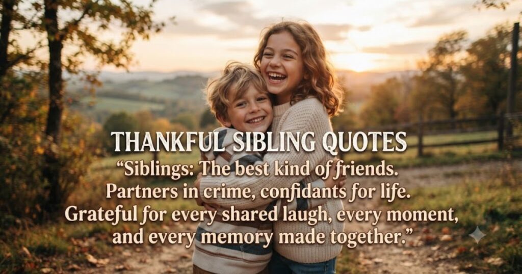 Thankful Sibling Quotes