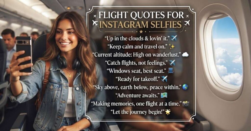 Flight Quotes for Instagram Selfies