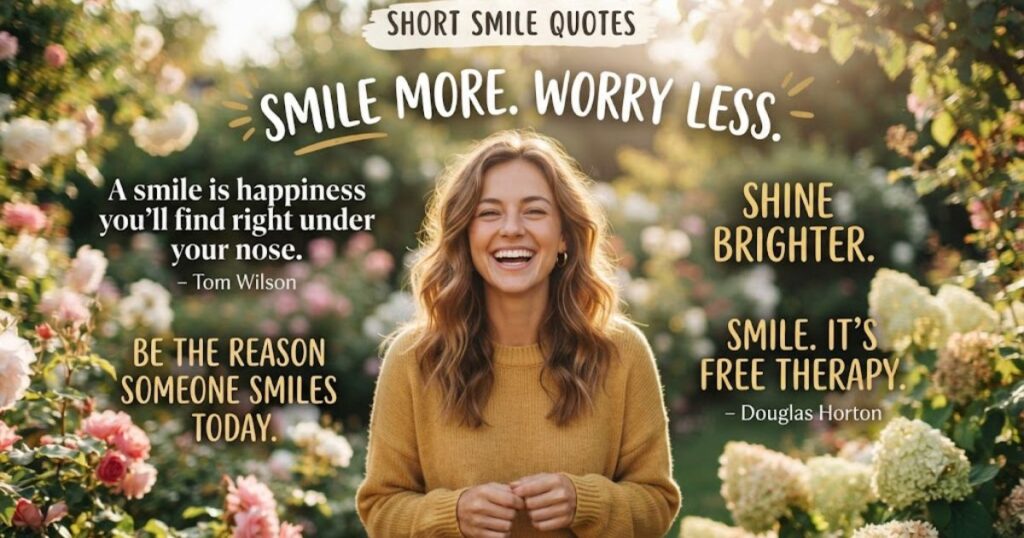 Short Smile Quotes for Instagram Bio