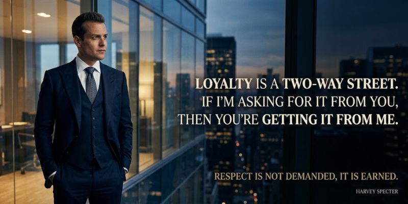 Harvey Specter Quotes on Loyalty and Respect