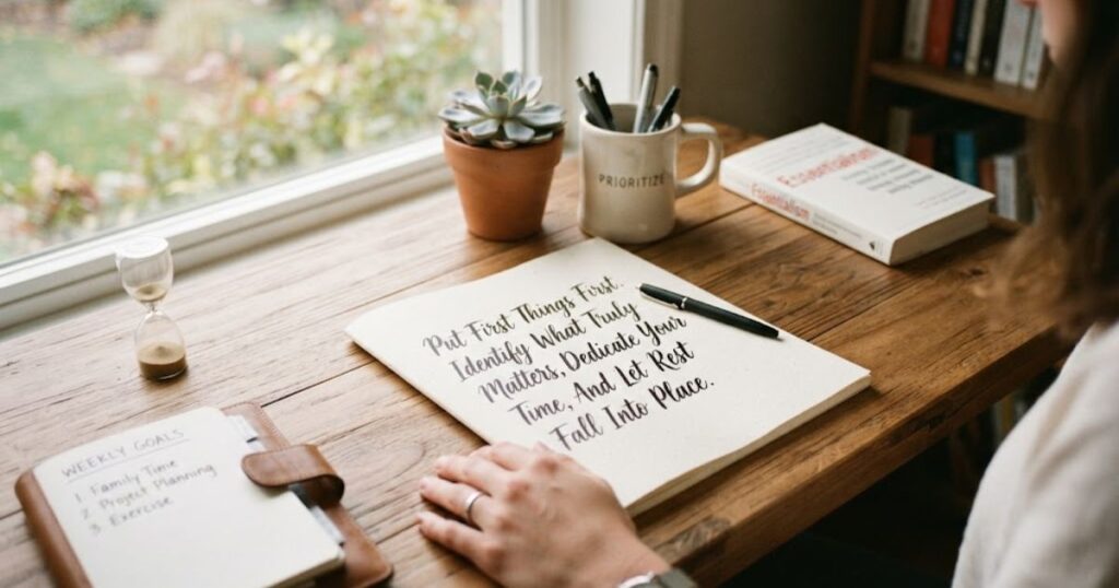 Quotes About Putting Important Things First