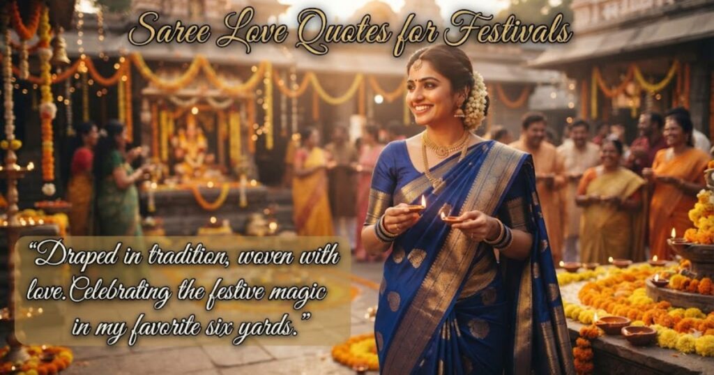 Saree Love Quotes for Festivals