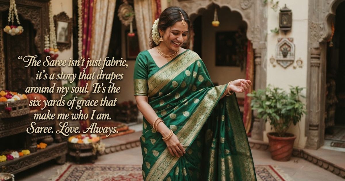 saree love quotes for instagram