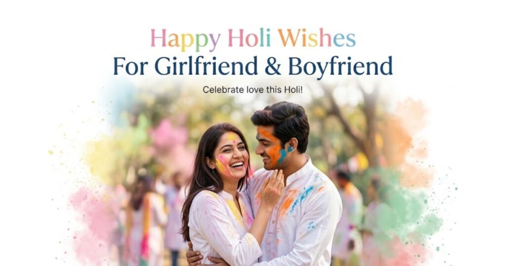 Happy Holi Wishes for Girlfriend and Boyfriend