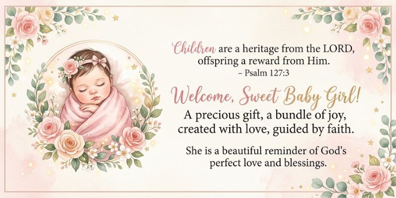 Religious Welcome Baby Girl Quotes