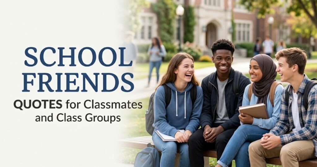 School Friends Quotes for Classmates and Class Groups