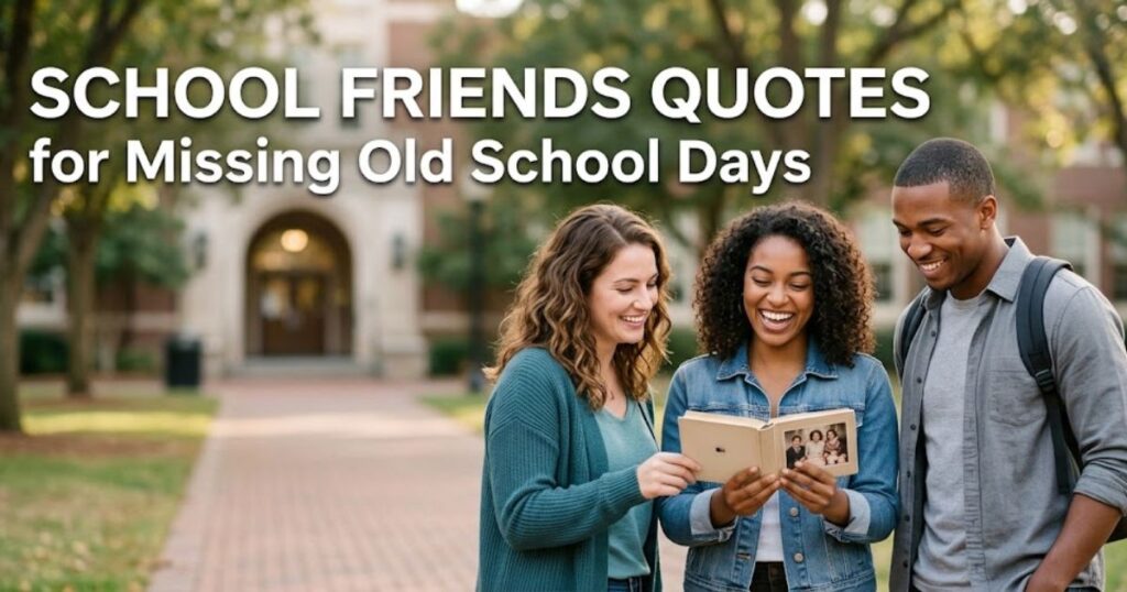School Friends Quotes for Missing Old School Days