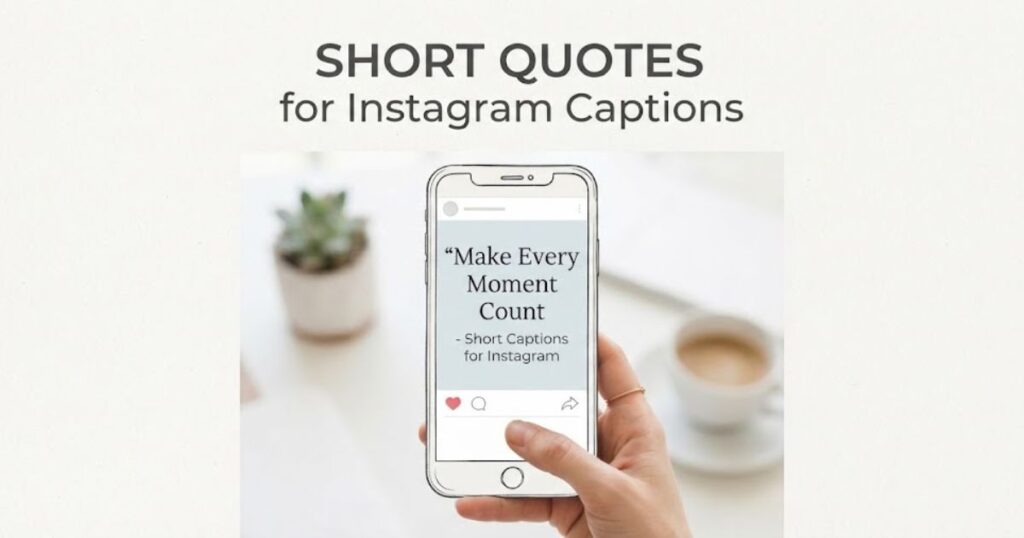 Short Quotes for Instagram Captions