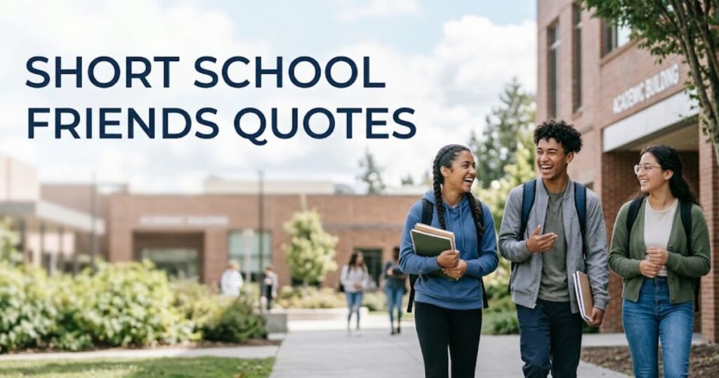 Short School Friends Quotes