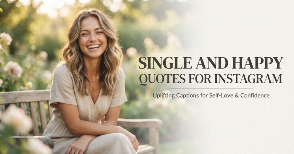 Single and Happy Quotes for Instagram