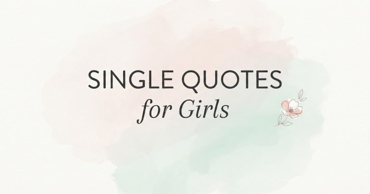 single quotes for girls