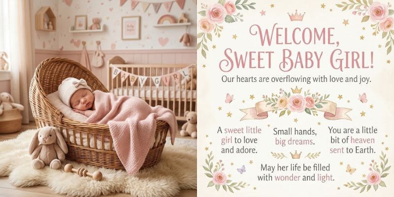 welcome baby girl quotes